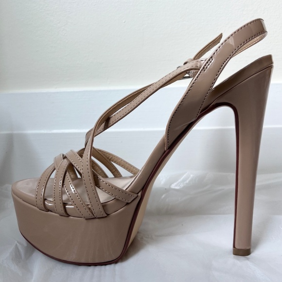 Chinese Laundry Women's Teaser2 Tippy Top Nude Heels Size EU 38.5/US 8 (GUC) - Picture 1 of 14